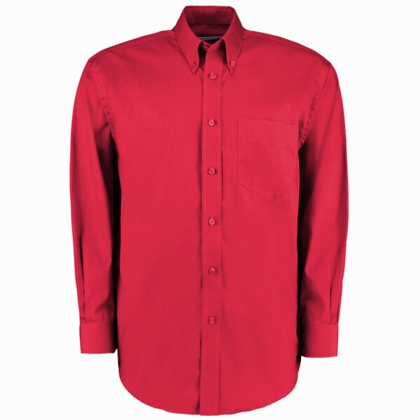 Kustom Kit Premium Long Sleeve Classic Fit Oxford Shirt Thumbnail