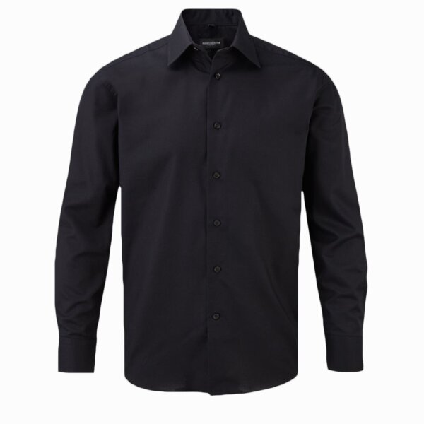 Russell Collection Long Sleeve Tailored Oxford Shirt Thumbnail