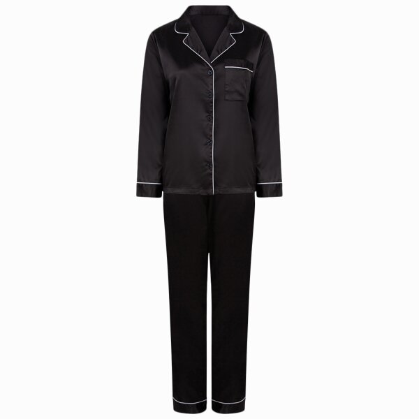 Towel City Ladies Satin Long PJ's Thumbnail